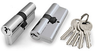 Цилиндровый механизм FUARO 100 ZA 60 mm (25+10+25) CP хром 5 кл
