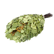 Веник березовый с пижмой в упаковке "Банные штучки"