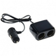 1400630 Разветвитель прикуривателя TORSO, 2 гнезда, 12/24 В, провод 60 см