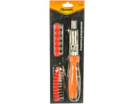 115545 Отвертка Sparta реверсивная с шарниром, биты, торцевые головки, 18 шт