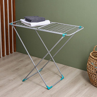 6537804 Сушилка для белья напольная, 220×50×90 см, 25 м, хром