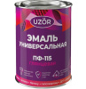 Эмаль алкидная ПФ-115 UZOR универсальная 0,8кг черная