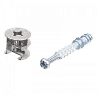 Стяжка мебельная (винт конфирмат) 7х50мм 4шт/пакет