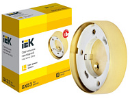 Светильник накладной под лампу IEK GX53 золото  LUPB0-GX53-1-K22