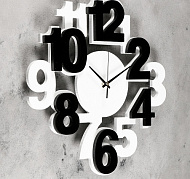 1592440 Часы настенные, серия: Интерьер, "Цифры", плавный ход, 40 х 40 см
