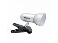 Светильник настольный серебро на прищепке металл.