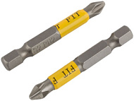 57481 Биты кованые ударные, сталь S2, односторонние  50 мм PH2, Профи 2 шт., блистер
