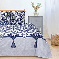 Постельное белье "Этель" 1.5 сп Дамаск (вид 3) 143*215 см, 150*214 см, 70*70 см - 2 шт, поплин 125 г/м2