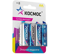 1683101 Элемент питания алкалиновый AA/LR6 BP-8 (блист.8шт) КОСМОС