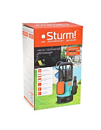 Насос погружной дренажный STURM WP-97140 P (450Вт,140л/мин,поплавковый, напор 5м, для грязной воды)