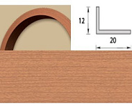 Угол арочный 20*12 Вишня(25шт)