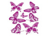 Виниловая наклейка Декоретто Розовые бабочки 35см*50см