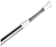 HB74901 Карниз для ванной Haiba, хром, телескопический, сталь 1,1-2 м