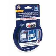 Лента клейкая двухсторонняя UNIBOB д/наружных работ 19мм х 5м (вспененная)