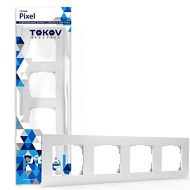 Рамка 4-м Pixel универс. бел. TOKOV ELECTRIC TKE-PX-RM4-C01Рамка 4-м Pixel универс. бел. TOKOV ELECTRIC TKE-PX-RM4-C01