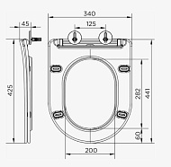 К1545 Сиденье для унитаза  'Волна' 120
