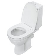 Унитаз-компакт Sanita Марс комфорт, белый, 2 режима, дюропласт микролифт, безободковый