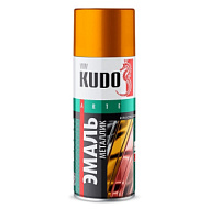 Эмаль KUDO, аэрозоль, 520мл, золото металлик KU-1028