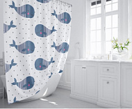 FX-1508 Штора в ванную комнату Fixsen Drop, без колец, 1,8*2 м