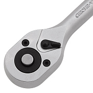 Набор торцевых головок Stels 1/2", головки 10 - 22 мм, с трещоточным ключом, CrV,11 предметов