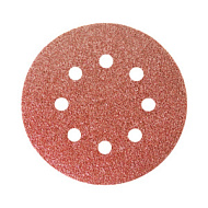 73809 Круг абразивный Matrix, 125мм, перфорированный, на ворсовой подложке под "липучку" P 220, 5 шт