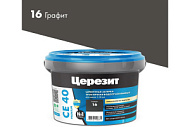 Затирка для швов СЕ 40 графит Церезит 2кг