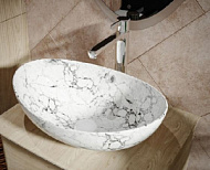 Раковина для ванной накладная Asti  60 белый мрамор  Vinchi