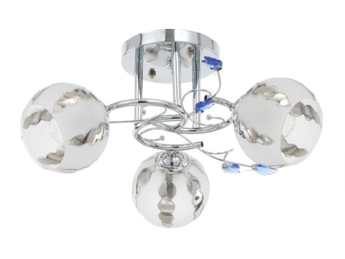 Люстра 3401/3 3х40Вт Е27 серебро 50х50х26 см МОДЕЛЬ:GMN-0116