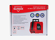 Нивелир лазерный ELITECH  ЛН 360/1-ЗЕЛ (E0306.016.00) (зеленый луч,2х1.5В(АА),30\80м,±0.2мм\м,0,4кг)