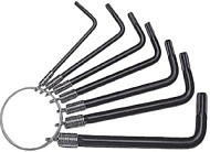 Набор ключей звездочки FIT IT Т9-Т40, на кольце, Cr-V, 8шт, 64003