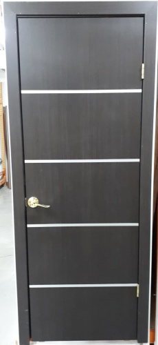 Дверное полотно остеклённое Лайн 4  700*2000мм Акация