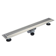 Водоотводящий желоб AFLORN с горизонтальным выпуском 800х70 нержавеющая сталь SUS 304