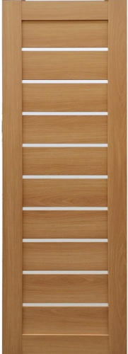 Дверное полотно остекленное 20  Деколайн ЭкоШпон 600*2000мм миланский орех