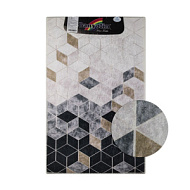 00837 Коврик для ванной Санакс Коричневые кубы 550х900 мм