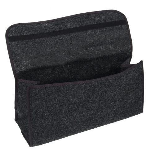 1873566 Органайзер в багажник ковролиновый, серый, 50х25х15 см