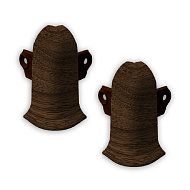 293 Угол наружный Лексида с крепежом 55мм Орех темный (2шт/блистер)