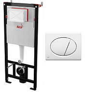 Инсталляция AlcaPlast 3 в 1 (AM101/1120-3:1 RS M70-001), кнопка в комплекте