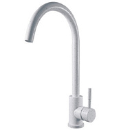 K45 White Смеситель для кухни Esko, белый, высокий излив