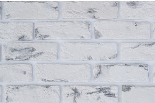 Гипсовая плитка Винтаж 201 белый камень 200*65 мм /уп 33 шт /0,5 м2