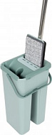 Швабра с ведром Рыжий Кот , насадка 11,5*31,5см,черенок 120см, механический отжим, ведро 6л