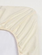 9241717 Простыня на резинке Этель 180*200*25, цв.молочный, 100% хлопок, поплин 125г/м2