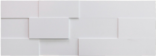 Панели 3D МДФ Белый (уп-18 шт, 1,1 кв.м)