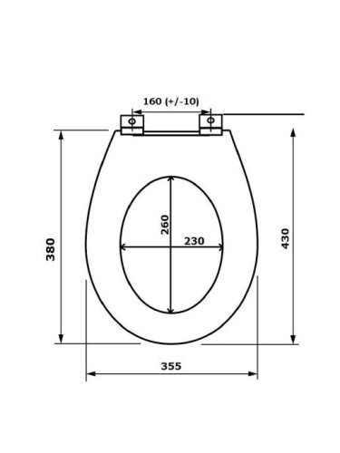 Сиденье для унитаза Океан Закат, жесткое, с рисунком