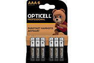 Элемент питания алкалиновый AAA/LR03 (блист. 6шт) Basic Opticell