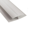 Профиль ПВХ для панелей МДФ соединительный белый 3мм, длина 2,5м