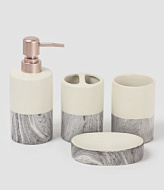 7514795 Аксессуары для ванной SAVANNA Stone gray, 4 предмета