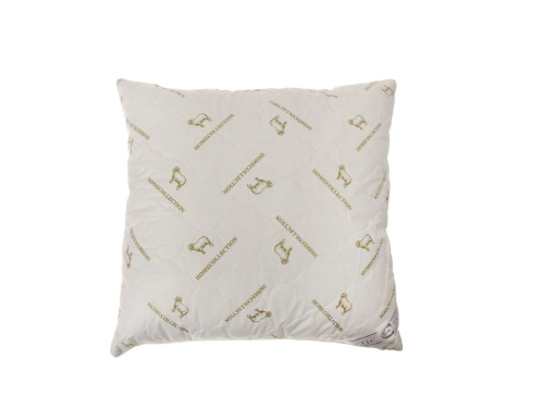 Подушка "Этель" Овечья шерсть 70*70 см, тик,