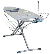 Гладильная доска Ника-Бест, подставка под утюг, полка для белья, розетка, удлинитель1220*400 мм