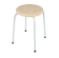 Табурет круглый "Пенёк легкий" 180, цвет сиденья бежевый