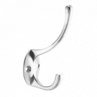 Крючок мебельный 2-рожковый 5557 (хром)